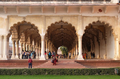 Diwan-i-am, or hall of public audience, at agra fort, unesco world heritage site in agra, india