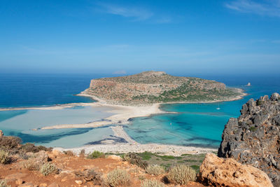 View of balos in the morning