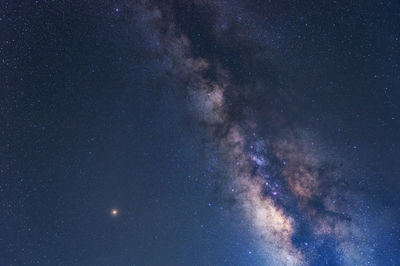 Full frame shot of star field milky way galaxy