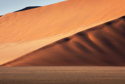 Scenic view of desert against sky