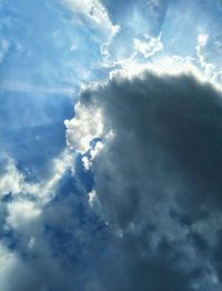 Low angle view of clouds in sky