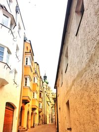 Low angle view of buildings against sky