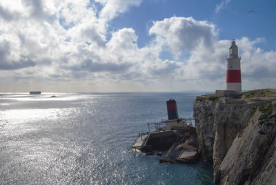 Europa point at the southern most tip of gibraltar