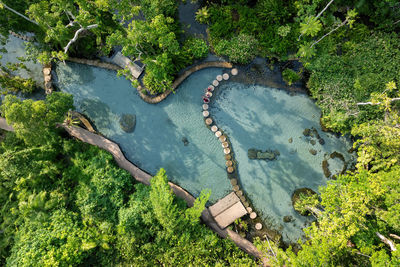 High angle view of landscape