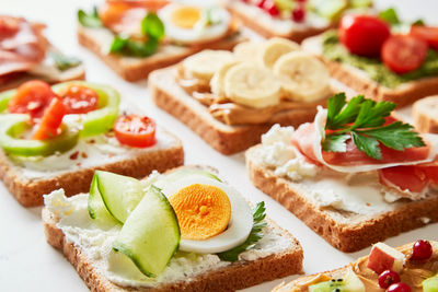 Close-up of meal served in plate
