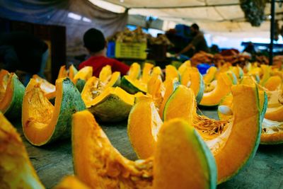 Close-up of fruits for sale in market