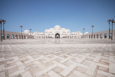 View of presidential palace qasr al watan abu dhabi