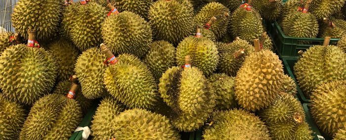 Full frame shot of fruits for sale in market