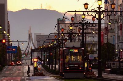 City street at night