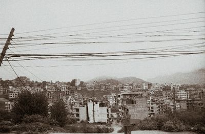 Residential buildings against sky