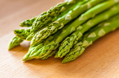 High angle view of chopped vegetables on table