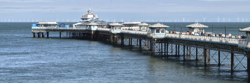 Llandudno pier in north wales banner