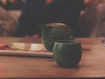 Close-up of drink on table