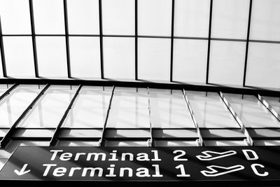 Low angle view of information sign