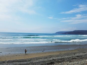 Scenic view of sea against sky