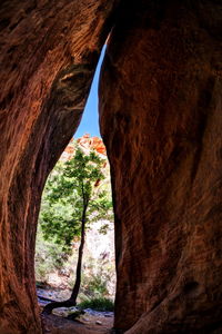 Rock formation in cave