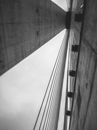 Low angle view of bridge against sky