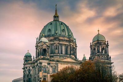 View of cathedral against cloudy sky