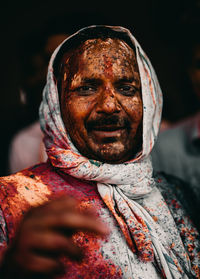 Close-up portrait of a woman