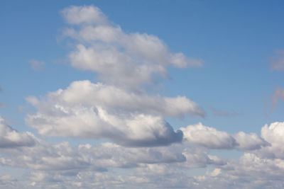 Low angle view of clouds in sky