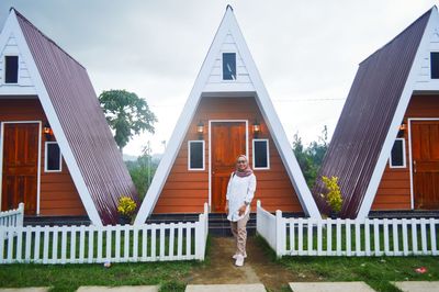 Low angle view of buildings against sky