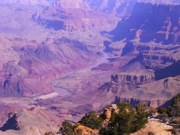 High angle view of a valley