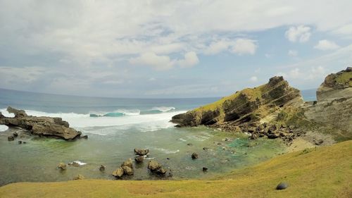 Scenic view of sea against sky