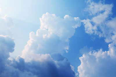 Low angle view of clouds in sky