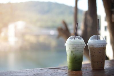 Close-up of drink on table