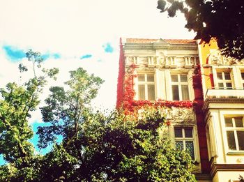 Low angle view of building against sky