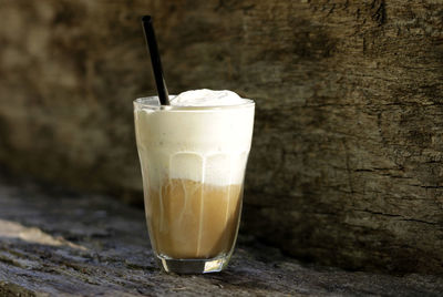 Close-up of coffee on table