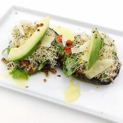 Close-up of vegetables in plate