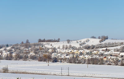 Bubenheim, treuchtlingen, bavaria, germany in the winter,