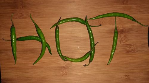 Directly above shot of vegetables on table