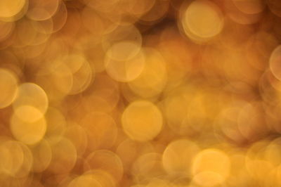 Defocused image of illuminated lights