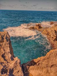 Scenic view of sea against sky in puerto rico