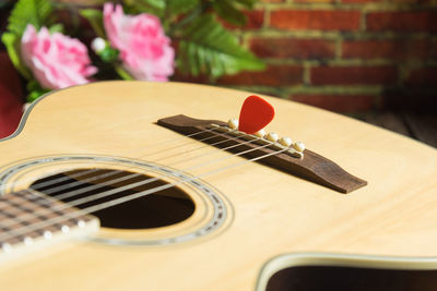 Close-up of guitar