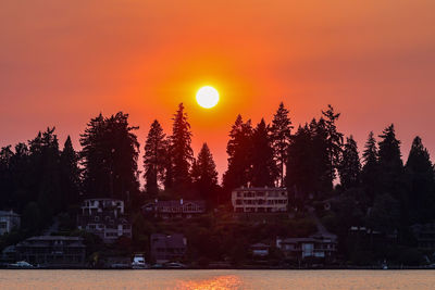 Scenic view of sunset