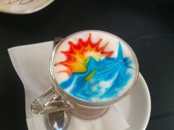 Close-up of food on table