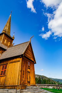 Low angle view of building against sky