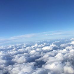 Aerial view of cloudscape