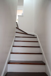 Low angle view of staircase in building