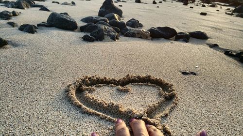 Person standing on beach