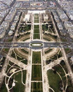 Aerial view of champ de mars