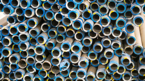 Full frame shot of pipes