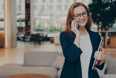 Young woman using mobile phone