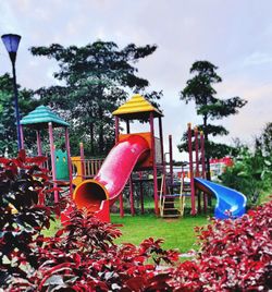 View of trees against sky