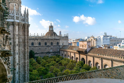 View from the seville cathedral