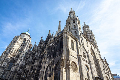 Low angle view of cathedral against sky