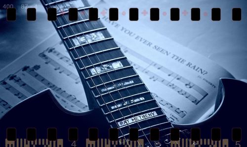 Close-up of piano keys
